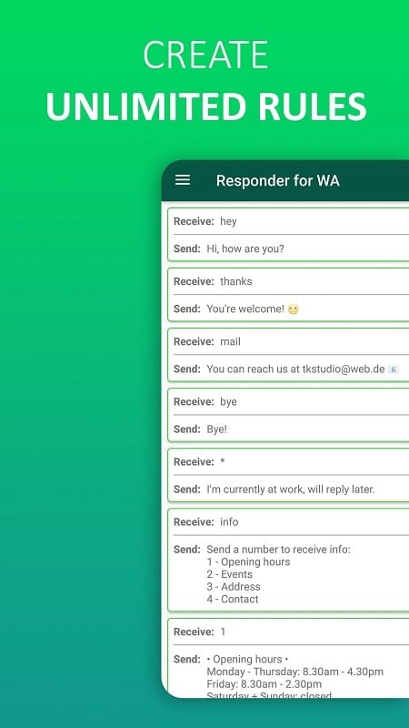 AutoResponder for WA mod android