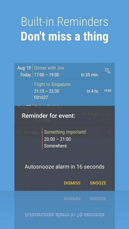 Calendar Widget mod free