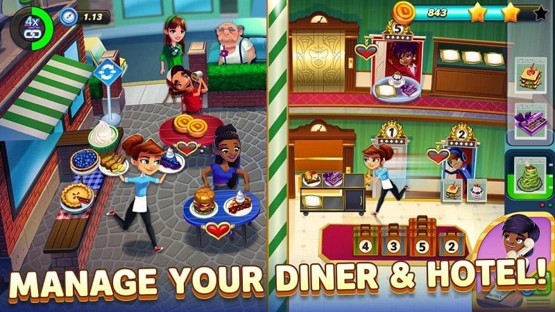 Dinner Dash mod apk