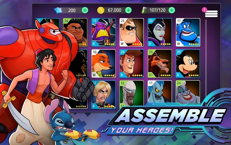 Disney Heroes Battle Mode mod apk free