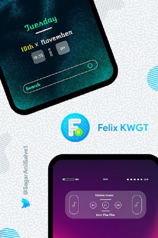 Felix KWGT mod android