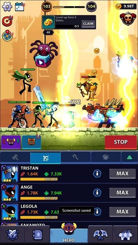 Idle Stickman Heroes mod android