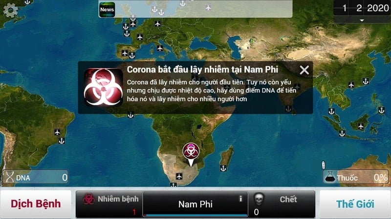 Plague Inc MOD Viet hoa