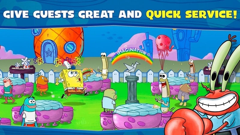 SpongeBob Krusty Cook Off mod android