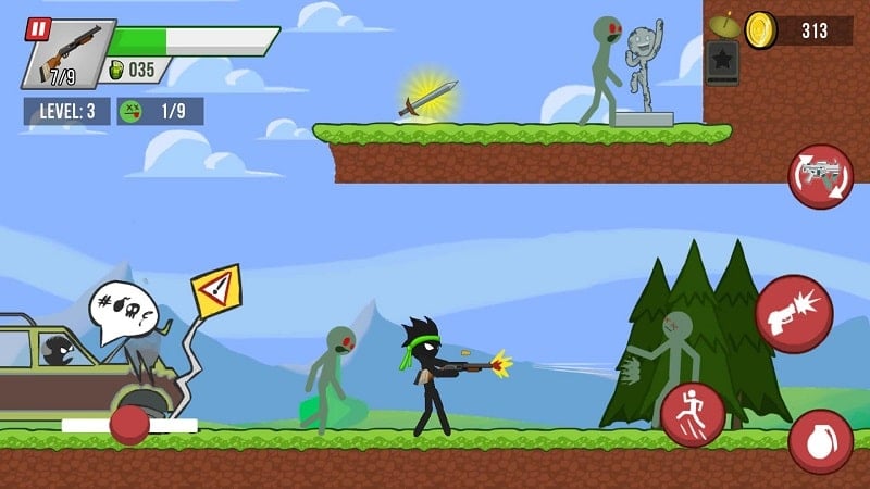 Stickman vs Zombies download