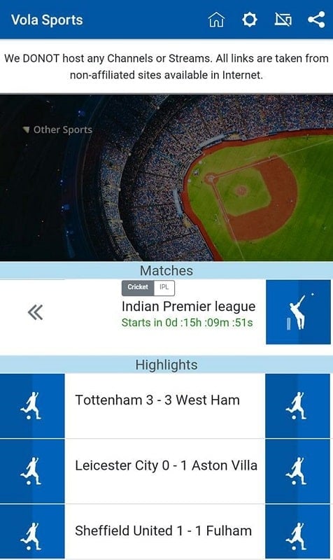 Vola Sports mod apk