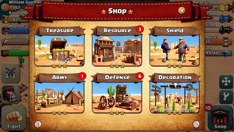 War Wild West mod mod