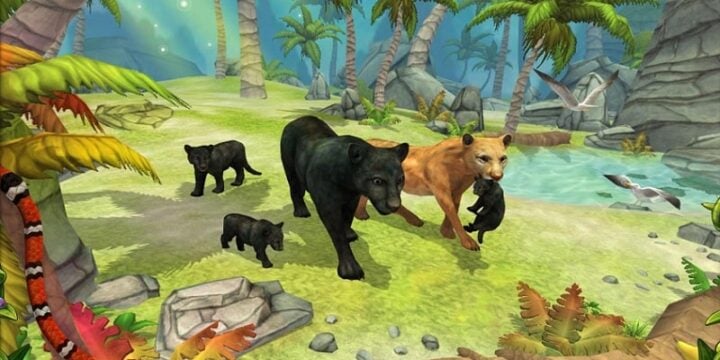 Panther Family Sim Online