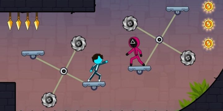 Stickman Red boy and Blue girl