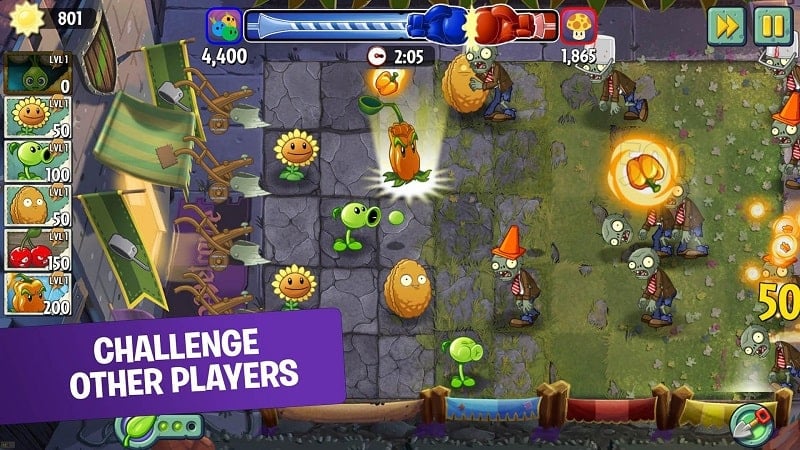 plants vs zombie 2 mod apk